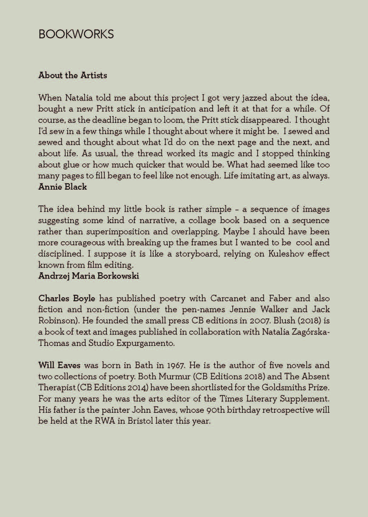 Bookworks inlay Page 1